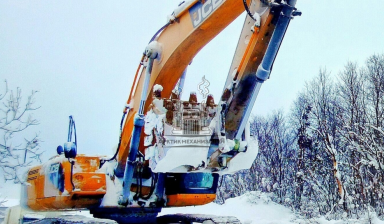 Аренда экскаватора с гидробуром от "Арктикмеханизация": JCB 1 фото