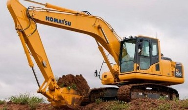 Аренда экскаватора с грейфером от КСЛВ: Komatsu 1 фото