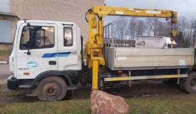 Манипулятор с ямобуром от Евгений: Hyundai 1 фото