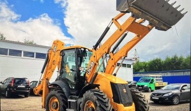 Аренда экскаватора-погрузчика с гидромолотом от ФасадСпецСтрой: JCB 1 фото