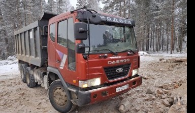 Объявление от Лукин Алексей Владимирович: «Услуги самосвалов, доставка инертных материалов Daewoo» 1 фото