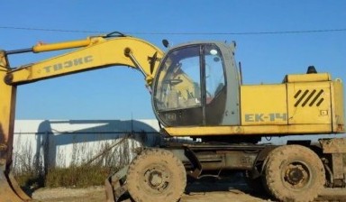 Аренда экскаватора-погрузчика с планировочным ковшом от Николай: Ек-1420 1 фото