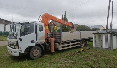 Объявление от Александр: «Услуги манипулятора стрела 5 тн, борт 5 тн, 6 м.» 2 фото