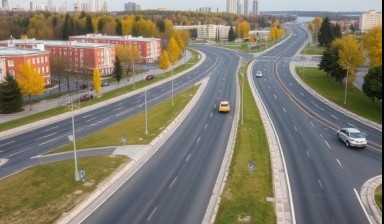 Нанесение дорожной разметки от АС-Строй: 1 фото