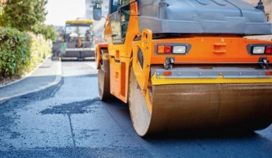 Нанесение дорожной разметки от Строительство дорог в ﻿Тамбове:  1 фото