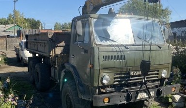 Объявление от Александр: «Услуги самосвала с крановой установкой 3 тонной» 1 фото