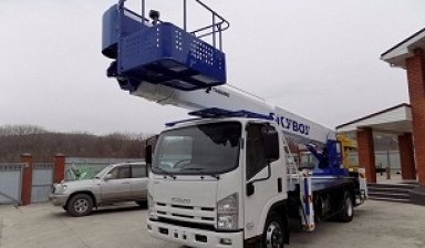 Объявление от Ли Кирилл Александрович: «Аренда автовышки от 17 до 50 метров» 1 фото