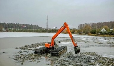 Объявление от Сервис Тандем: «Экскаватор-амфибия для болот и водоемов» 1 фото