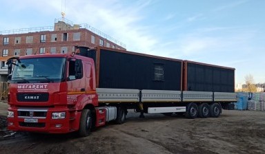 Объявление от МЕГАРЕНТ: «Аренда шаланды длинномера 25 тн - Перевозка грузов» 2 фото