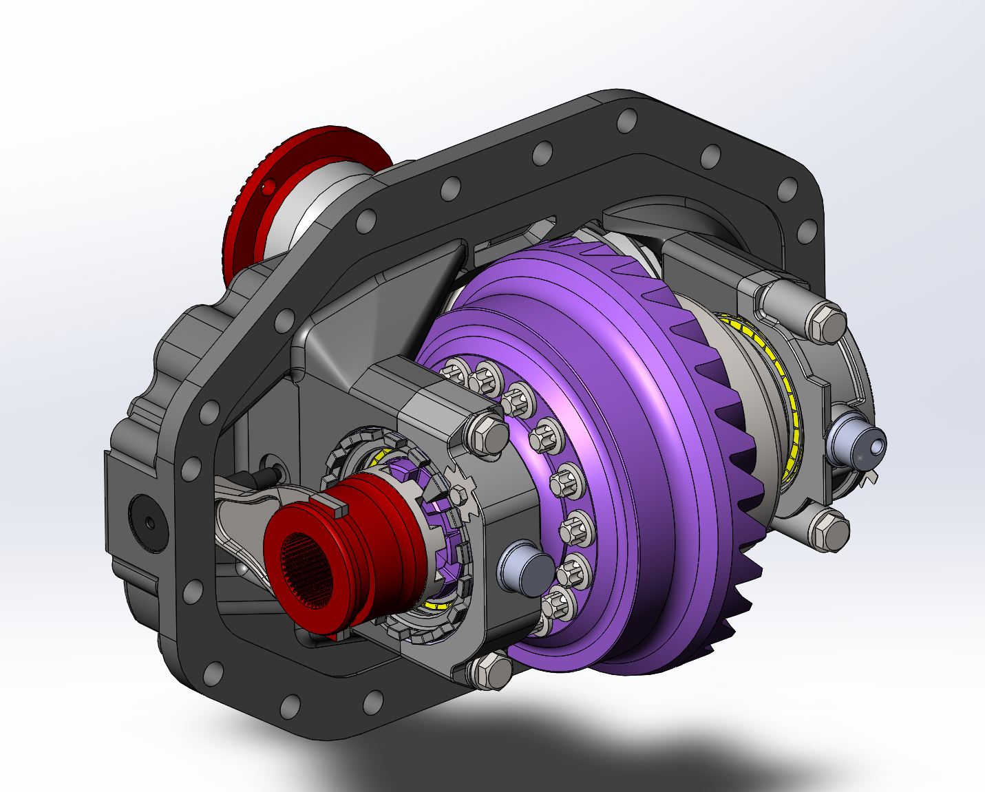 Главная передача. Редуктор 3д модель solidworks. ГАЗ 66 дифференциал 3d модель. Редуктор ВАЗ 2107 solidworks модель. 3d модель дифференциал редуктор ВАЗ.